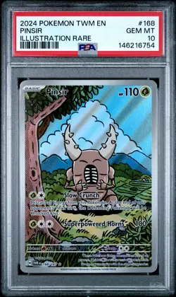 2024 Pokemon Twilight Masquerade 168 Pinsir PSA 10 146216754 - Image 1