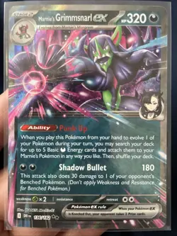 Pokemon TCG Marnie's Grimmsnarl EX 136/182 Double Rare Sv10: Destined Rivals - Image 1