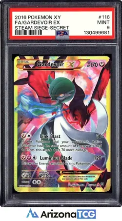 Pokemon 2016 Gardevoir EX 116/114 Full Art Secret Rare Steam Siege PSA 9 - Image 1