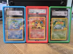 Pokemon Celebrations Classic Coll Base Set Holo: Charizard,Venusaur,Blastoise - Image 1