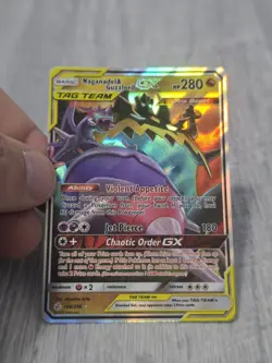 Naganadel & Guzzlord GX 158/236 Cosmic Eclipse Pokemon GX Rare - C749 - Image 1