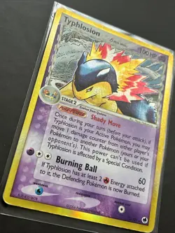 Pokemon TCG Typhlosion Delta Species EX Dragon Frontiers Holo Rare 12/101 MP - Image 2