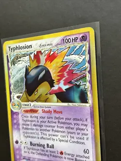 Pokemon TCG Typhlosion Delta Species EX Dragon Frontiers Holo Rare 12/101 MP - Image 5