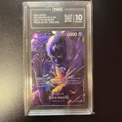 Bandai 2025 One Piece Card Game Zoro-Juurou ST18-004 SR Holo Alt Art TAG 10 - Image 1