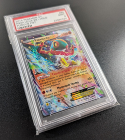 Hawlucha EX 64/111 Furious Fist Holo Pokemon Card - Graded PSA 9 Mint - Image 1