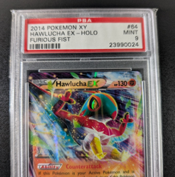 Hawlucha EX 64/111 Furious Fist Holo Pokemon Card - Graded PSA 9 Mint - Image 4