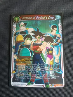 Prerelease Invasion Of Bardocks Crew BT13-027 Dragon Ball Super Card TCG DBS - Image 1