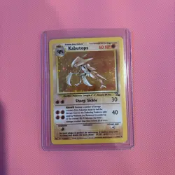 Kabutops 9/62 Fossil Holo NM card set - Image 1