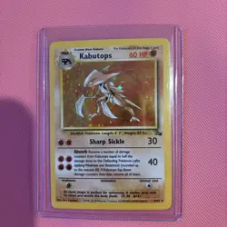 Kabutops 9/62 Fossil Holo NM card set - Image 5