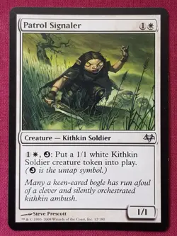 Magic The Gathering EVENTIDE PATROL SIGNALER white card MTG - Image 1