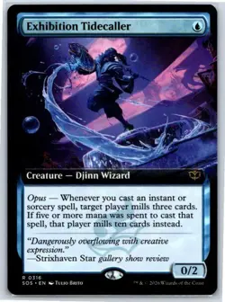 FOIL Exhibition Tidecaller - Extended Art - Secrets of Strixhaven - MtG - NM - Image 1