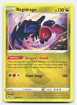 Regidrago 118/189 Rare Astral Radiance Pokemon Near Mint - Image 1