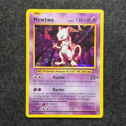 Mewtwo (Cracked Ice Holo) LP 51/108 - Evolutions Pokemon Card 2016 - Image 1