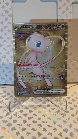 Mew ex 205/165 Scarlet & Violet 151 Metal Gold Pokemon Card TCG - Image 1