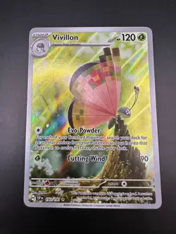 Pokemon TCG Vivillon Illustration Rare Card Surging Sparks 193/191 - Image 1