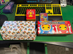 Pokemon Center Magikarp Gyarados Poncho Pikachu Box Box, Deck Box, and Sleeves - Image 1