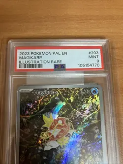 Pokemon Magikarp Scarlet & Violet Paldea Evolved 203/193 PSA 9 Fast Shipping - Image 2