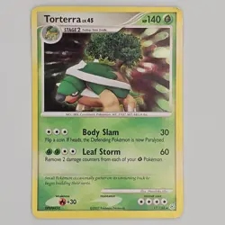 Torterra 17/130 Holo Rare Diamond & Pearl Pokemon Holo Moderately Played - Image 1