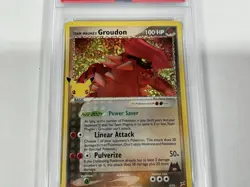 2021 Pokemon Celebrations Magma vs Aqua #9 Team Magma's Groudon Holo PSA 9 - Image 3
