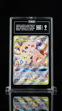Togepi & Cleffa & Igglybuff Gx 143A/236 Alternate Art Pokemon Tag 9 Mint - Image 1