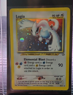 Pokemon TCG Lugia 9/111 Neo Genesis Holo Rare Unlimited English 2000 - Image 1