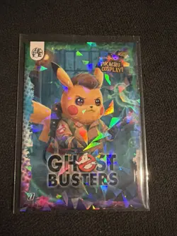 Chost Busters Pikachu #27 - Laser Holo Electric Cosplay - Pokemon ZL13 - Image 1