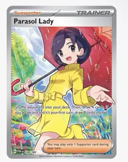 Pokemon TCG: Parasol Lady (Ultra Rare)~Supporter Trainer~238/182~Paradox Rift~NM - Image 1