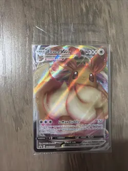 Pokemon TCG Eevee VMAX Sealed SWSH087 Black Star Promo Full Art Holo NM - Image 1