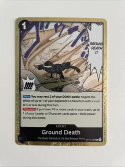 Ground Death OP14-096 (C) The Azure Sea’s Seven Holo One Piece TCG English NM - Image 1