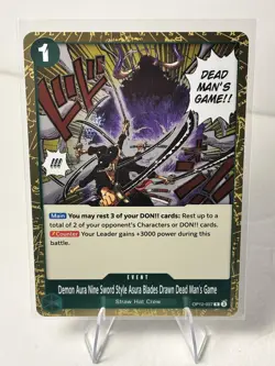 Demon Aura Nine Sword Style Asura Blades Drawn Dead Man's Game #OP12-037 - Image 1
