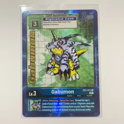 MINT Digimon TCG GABUMON EX1-011 (Alternate Art) Classic Collection Trading Card - Image 1