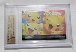 Pokemon Card Pikachu & Pichu Bros 2004 Zukan Prism Clear Card No.04 Japanese - Image 3
