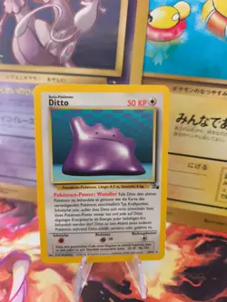 Pokemon Karte Card Ditto Fossil 1999 Rare English Non Holo Wotc NM - Image 1