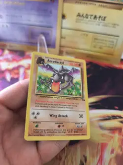 Pokemon Karte Card Aerodactyl Fossil English Non Holo Rare Wotc NM+ - Image 2