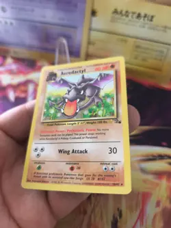 Pokemon Karte Card Aerodactyl Fossil English Non Holo Rare Wotc NM+ - Image 5