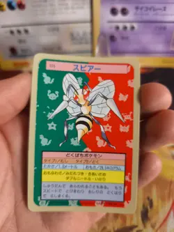 Pokemon Karte Card Topsun 1995 blue back bandai japanese Beedrill Bibor NM - Image 2