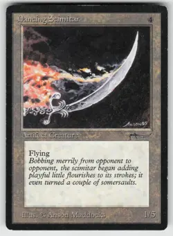 Dancing Scimitar Arabian Nights Rare MAGIC: THE GATHERING - Image 1