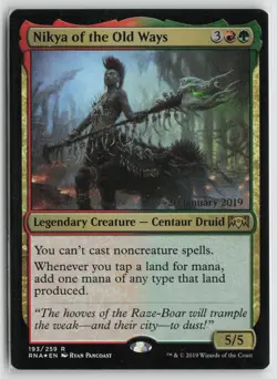 Nikya of the Old Ways LP Foil 193 Prerelease Cards Magic: The Gathering - Image 1