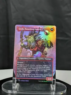 MTG Grub Notorious Auntie BORDERLESS FOIL NM Lorwyn Eclipsed ECL #0289 Rare - Image 1