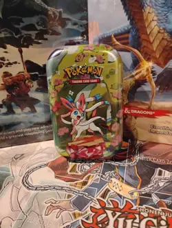 Pokemon Prismatic Evolutions SV8.5 Sylveon Mini Tin Factory Sealed 🌟✨🌙💫 - Image 1
