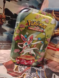 Pokemon Prismatic Evolutions SV8.5 Sylveon Mini Tin Factory Sealed 🌟✨🌙💫 - Image 3