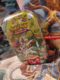 Pokemon Prismatic Evolutions SV8.5 Sylveon Mini Tin Factory Sealed 🌟✨🌙💫 - Image 4
