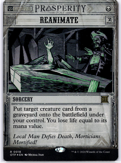 Reanimate Breaking News FOIL NM MTG - Image 1