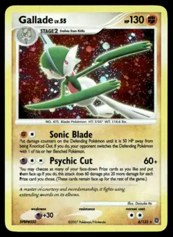 Gallade Secret Wonders HEAVY HOLO BLEED 6/132 Pokemon TCG - Image 1