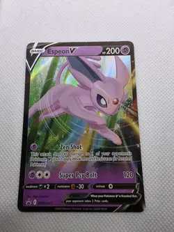 Pokemon TCG - Espeon V Black Star Promo Holo - SWSH201 - Sword & Shield Promo b. - Image 3