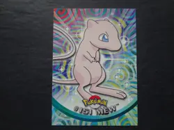 2000 Topps Pokemon Series 3 #151 Mew Blue Logo 1st Edition TV Animation - Image 1