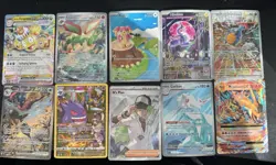 Pokemon TCG 10-Card Lot Holo Full Art English incl. Alolan Exeggutor ex - Image 1