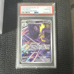 2025 POKEMON PFL EN-PHANTASMAL FLAMES ILLUSTRATION RARE #103 TOXTRICITY PSA 10 - Image 1