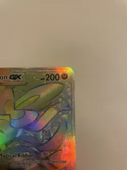 Sylveon GX Full Art Ultra Rare Holo 158/145 SM Guardians Rising Pokemon TCG - Image 3
