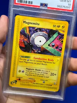 VTG 2003 Pokemon Aquapolis Magnemite #91 91/147 E-Reader PSA 10 LOW POP 51 - Image 2